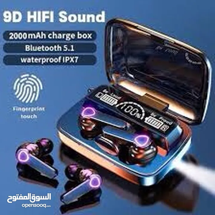 سماعات ال M19 الاحترافيه بتقنيه 9D وتحتوي على مايك واضح للمزيد من المزايا بوصف الاعلان