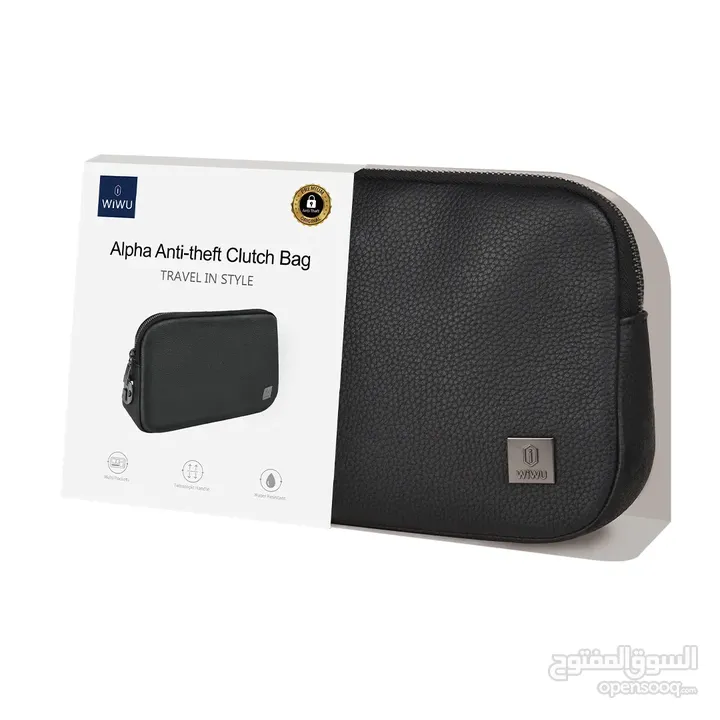 WiWU Alpha Anti-theft Clutch Bag  -NEW -MEAGByte