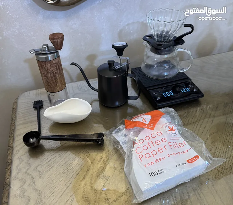 عدة تحضير قهوة v60 و كولد برو  V60 and cold brew coffee kit