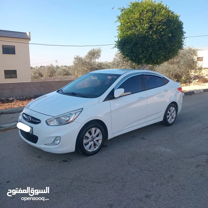 هونداي اكسنت 2016 بنزين أوتوماتيك بصمة وفل إضافات دهان شركة