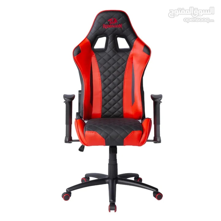 Redragon KING OF WAR C601 GAMING CHAIR-black-red كرسي ريدراجون أصلي مكفول اسود واحمر