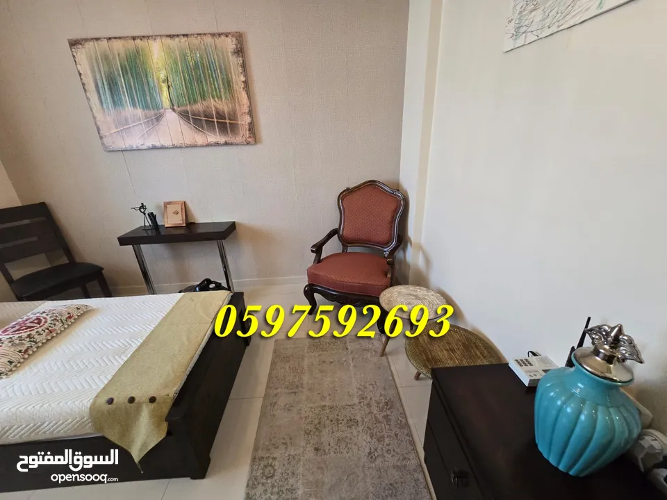 شقة فاخرة مفروشة للبيع رام الله الطيرة خلف جاسمن 185 م.