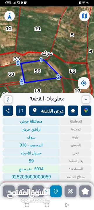 مزرعه للبيع في جرش سوف منطقه الظهره الشماليه