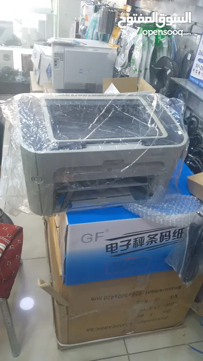 طابعة اتش بي ليزر اسود مستعمل مع خبر جديد