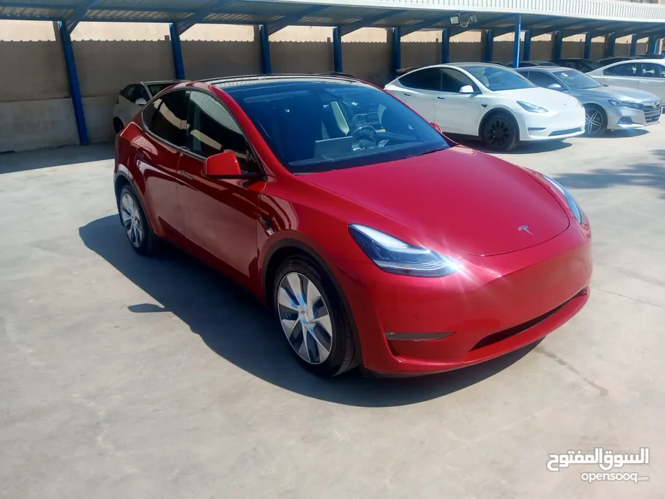 تيسلا model Y long ranig 2022 بحالة الوكاله