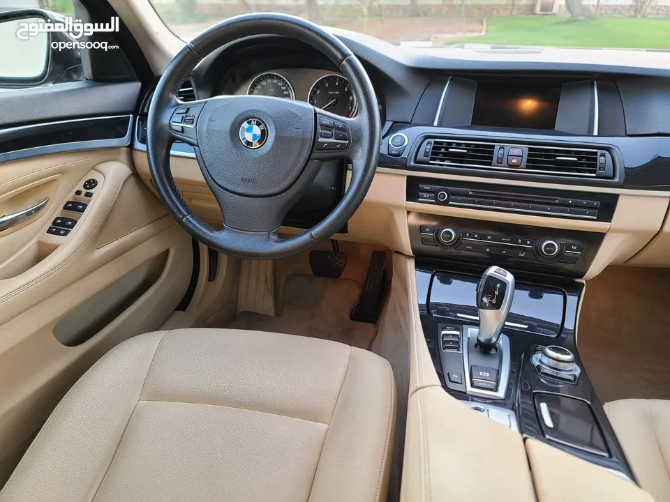 BMW 5 Series 2015, GCC Specs, Top Option, Single Owner, Accident free