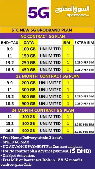 STC Latest 1 sim 2 sim 3 sim Data , Home Broadband Router available