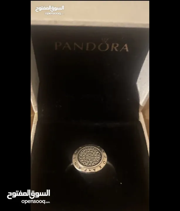 PANDORA Jewelry Logo Cubic Zirconia Ring in SIZE 52 Sterling Silver 925