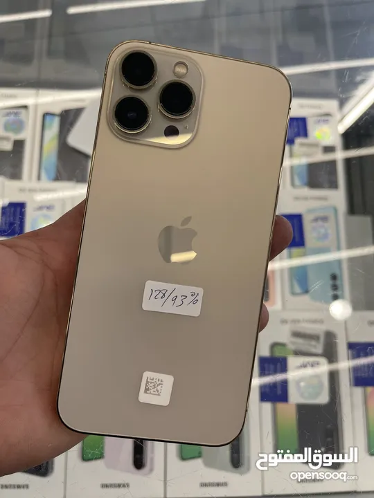 Iphone 13 pro max 128gb used ايفون 13 برو ماكس 128 جيجا مستخدم وكالة بطاريه 94٪؜