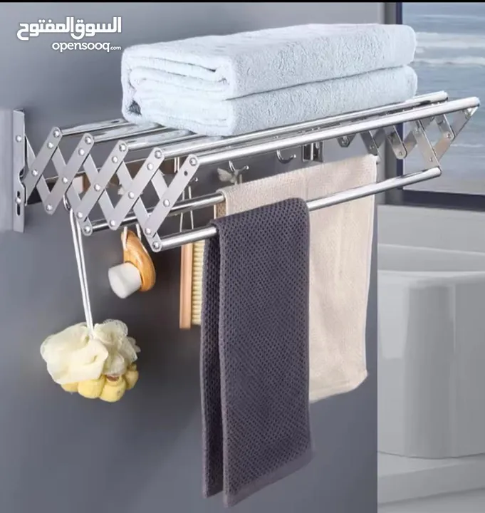 منشر الغسيل الجداري الألمنيوم القابل للطي – الذكاء في التنظيم وتوفير المساحة عملي وأنيق لترتيب .
