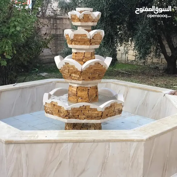 نوافير وشلالات مصنعوعه من ألاسمنت والحديد بأسعار و أشكال وأنواع مختلفة تناسب  الجميع  للتواصل واتساب