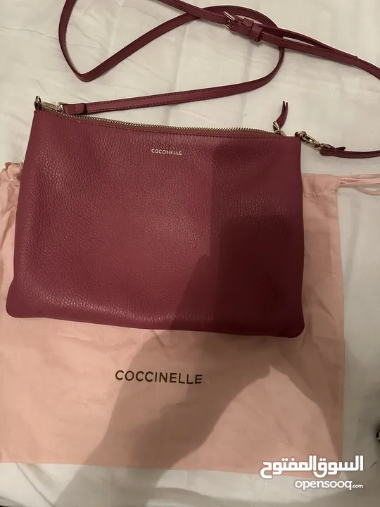 For Sale: Coccinelle ‘Best’ Crossbody Bag in Rose like new condition and italian leather