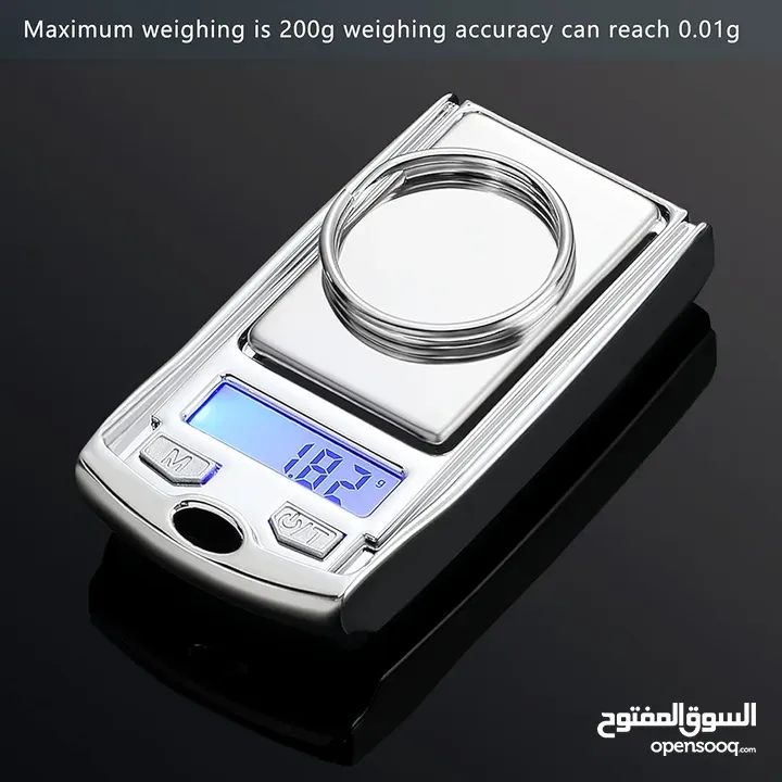 ميزان 0.01 - 200 g شكل ريموت سيارة مناسب للذهب والمجوهرات وو