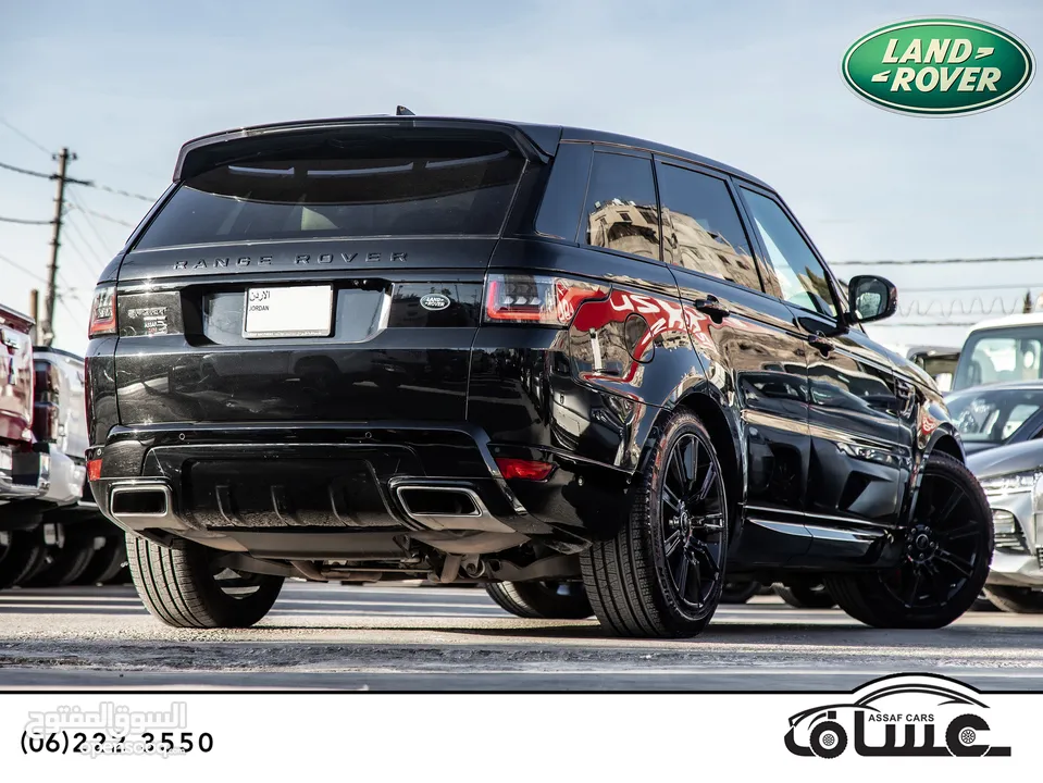 Range Rover sport 2021 Plug in hybrid Black package    اللون الاسود قطع مسافة 38,000 كيلو متر