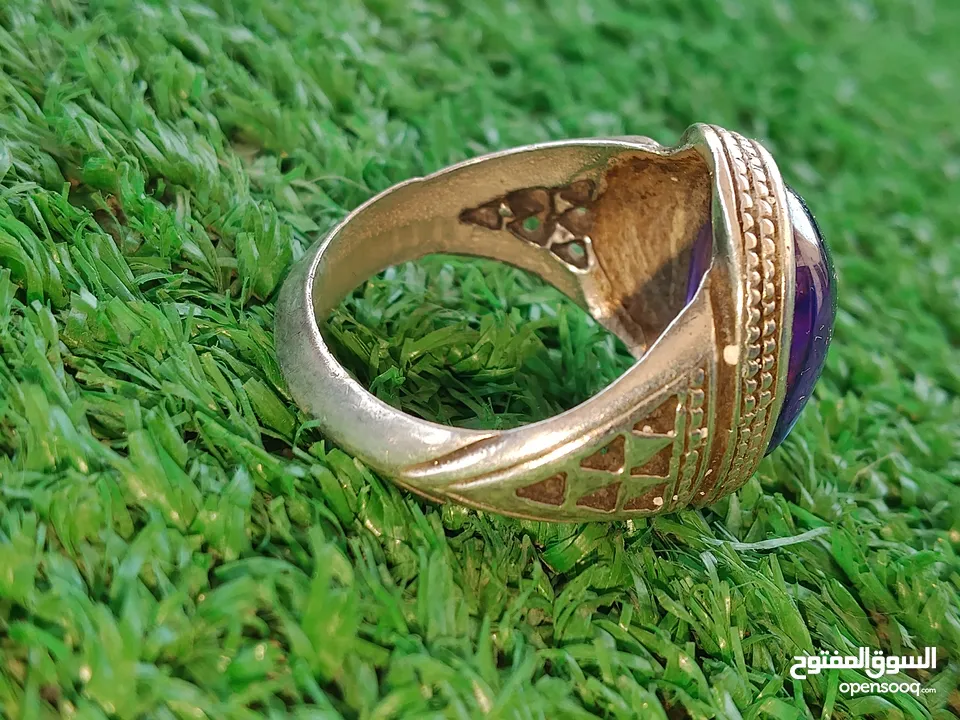 خاتم اماتيست (جمشت) زند عريض بسعر مغري
