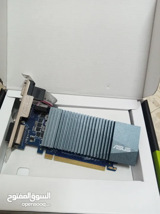 كرت شاشة  Rx 570  وكرت Asus gt710 وباور سبلاي