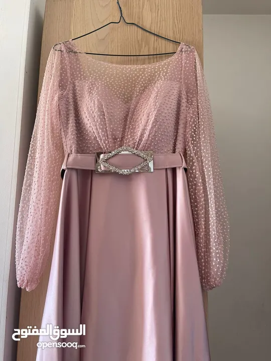 Pink evening dress