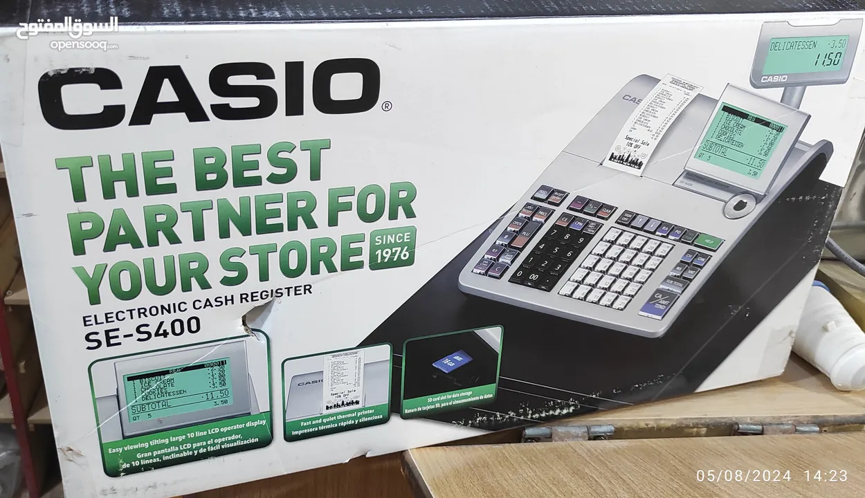 ELECTRONIC CASH REGISTER CASIO (BRAND NEW  كاش كاسيو جديد بالكرتونة