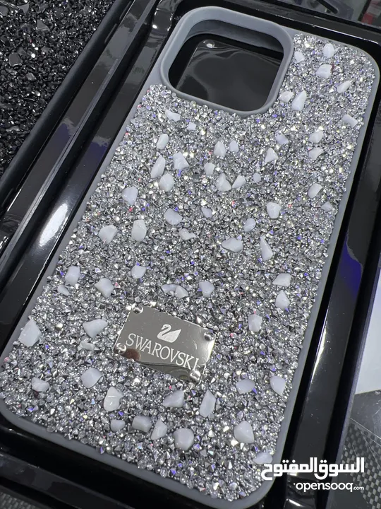 كفرات أيفون ستراس لاجهزة ايفون  كفرات ماركة SWAROVSKI