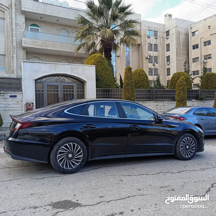 هيونداي سوناتا 2022 لون اسود ملوكي فحص كامل جمرك حديث كاش واقساط وارد كوري