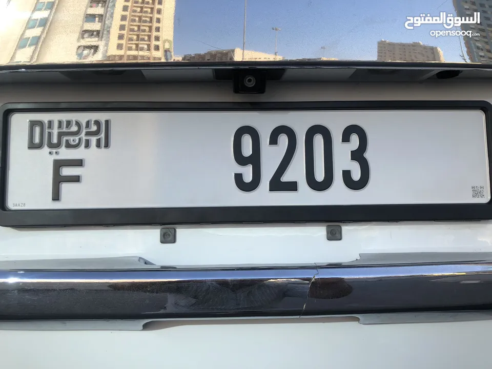 DUBAI  CAR NO PLATE 4 DIGIT CODE F- 9203 FOR SALE 25000Dhs