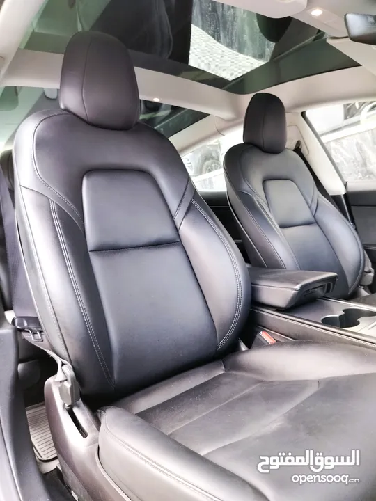 تيسلا 2022 model 3 فحص كامل 4 جـــيـــد بدون ملاحظات بودي (كرت ابيض) بحالة الوكالة بسعر لقطة ومحرووق