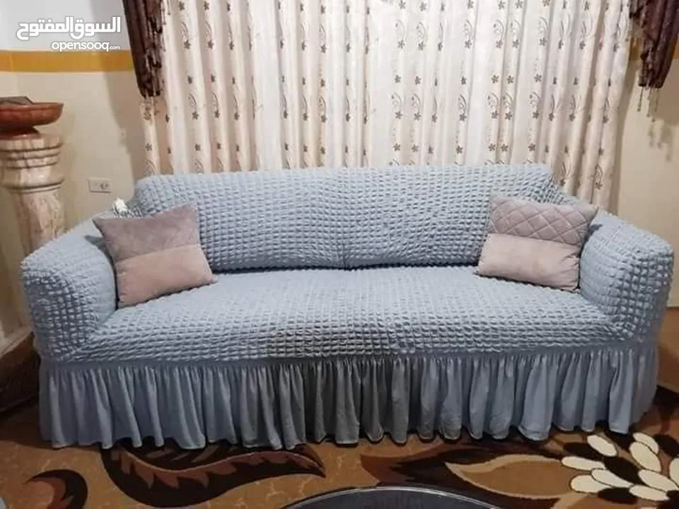 افضل انواع الكفرات كنب ولكورنر وسجلونات وكراسي سفرا وكورنرات قماش تركي اصلي