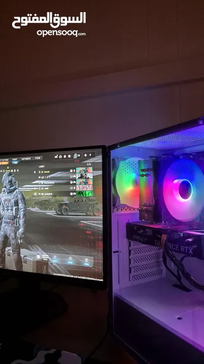 Gaming pc مستعمل اقل من شهر يشغل اغلب الالعاب د