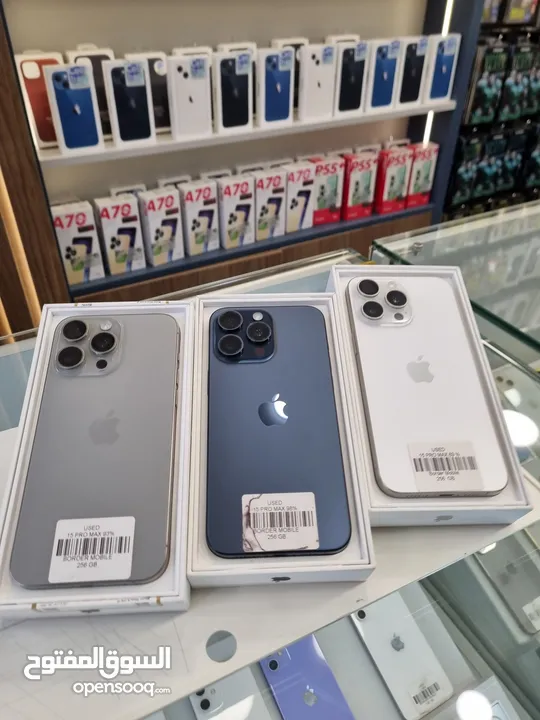 iphone 15 Pro max 256 /آيفون 15 برو ماكس بحالة لجديد