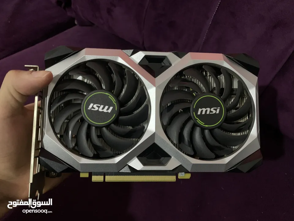 كرت شاشة NVIDIA MSI VENTUS X2 RTX 2060 + PSU COOLER MASTER 550W +80 BRONZE