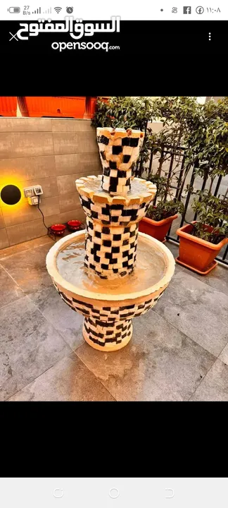 نوافير قوار زريعه سيراميك وحجر