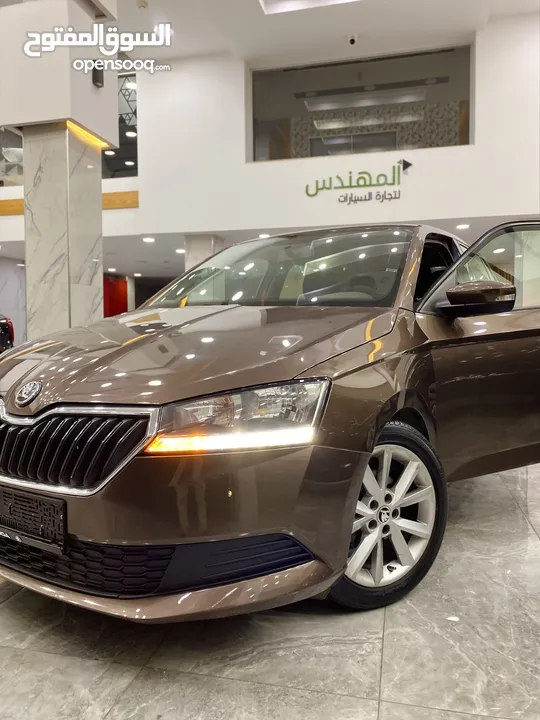 SKODA FABIA .. اوتوماتيك .. ترخيص 2019 .. باللون البني المميز