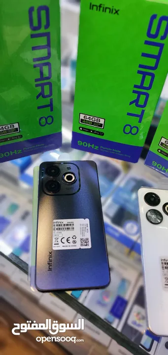العرض الاقوى Infinix Smart 8 4ram/64G  أداء ممتاز وبطارية قوية بسعر اقتصادي   العرض حتى نفاذ الكميه