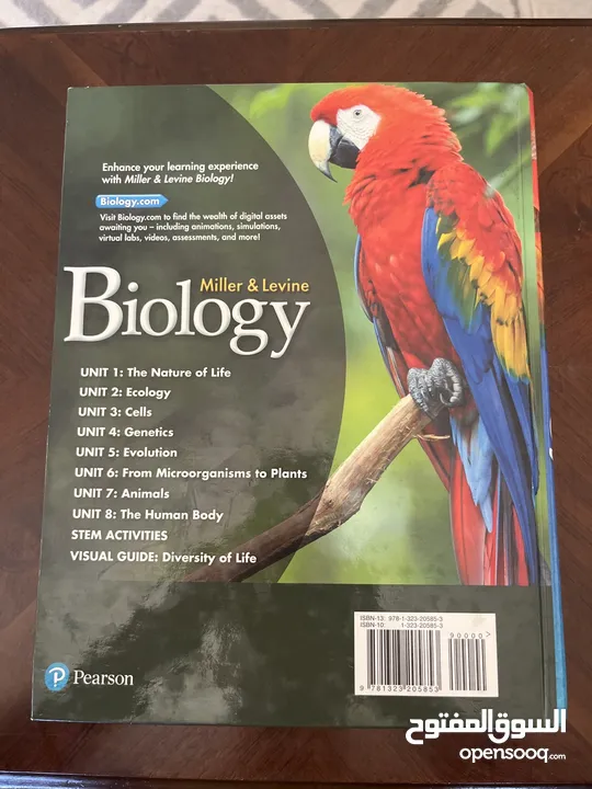 كتب منهج أمريكي للصف 9-12 SAT Algebra2+Biology Books