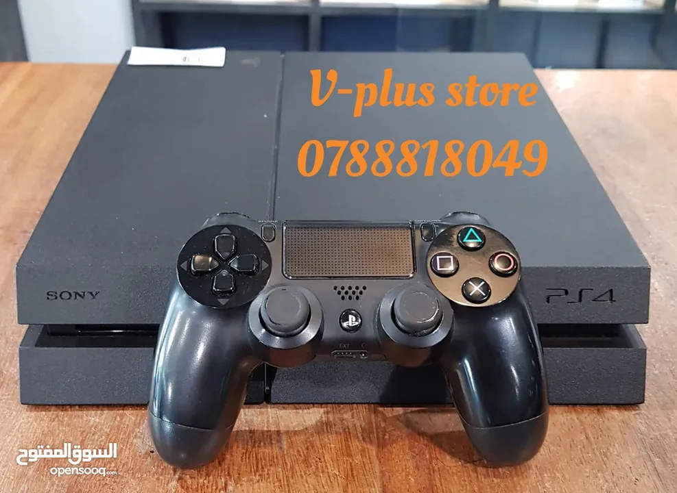 Ps4 fat بلاي ستيشن فور فات  بلايستيشن 4 فات مكفول لمدة سنة