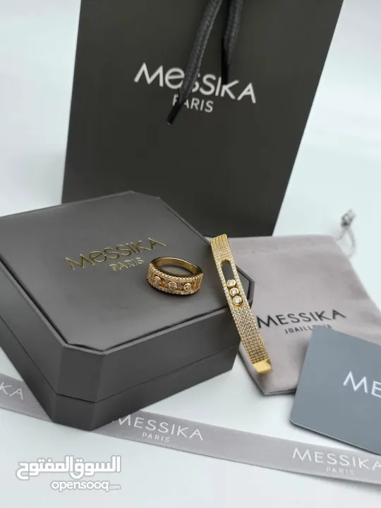 اكسسوار سلسال مع الحلق ماركات لويس فيتون وكارتير وديور وفالنتينو جميع الباراندات ماستر كوالتي