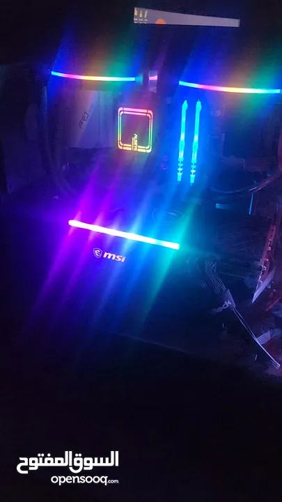 pc gaming and designer  with intel i9 مع 2نظام تبريد مائي وهوائي  و مساحة تخزين 1500 جيجا