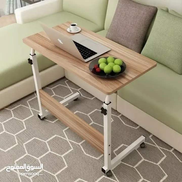 مكتب طلابي عملي ومتنقل بترتيب عصري!  سطح واسع بيساع لابتوب + كتب + أدوات مدرسية  عجلات قوية