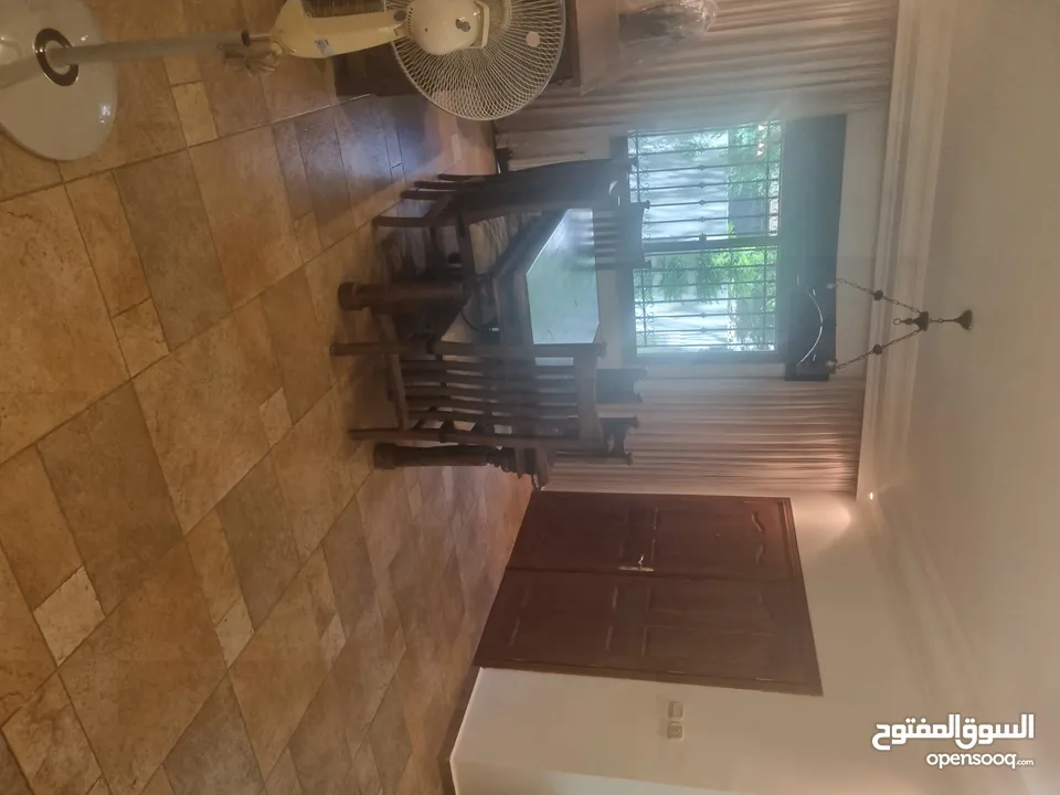 fully furnished ground floor with huge garden and terraces,,separate entrance ..