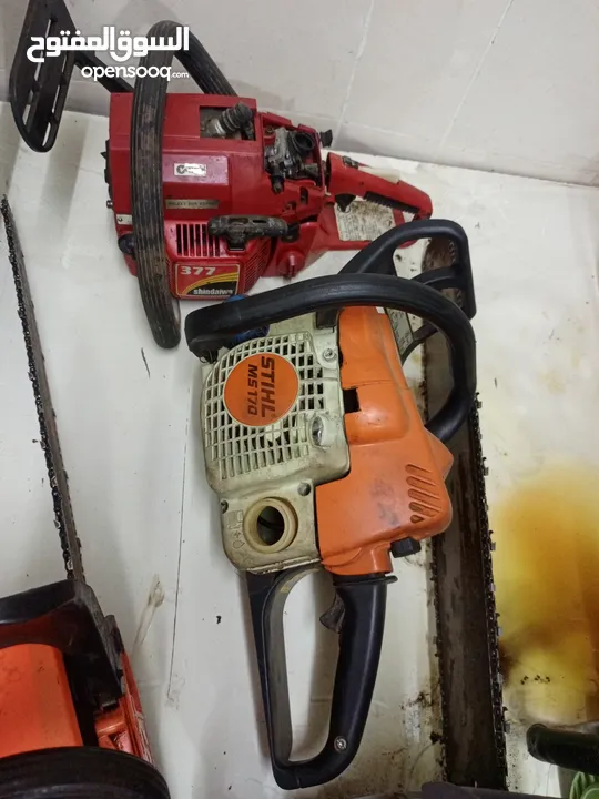 مكينة حطب chainsaw and jack hammer and steel cutter