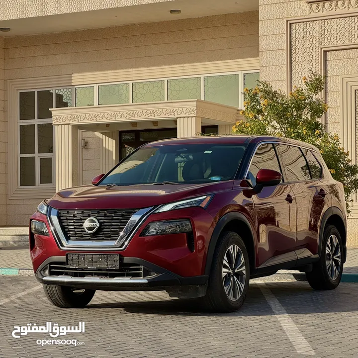 نيسان روح  NISSAN ROGUE SV 2021 وارد امريكا اوراق جمارك صبغ وكالة ايرباقات وكالة