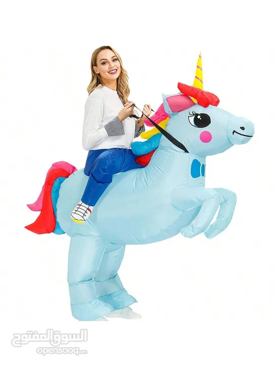 شخصية كرتونية يونيكورن _Unicorn لأعياد الميلاد وحفلات الأطفال