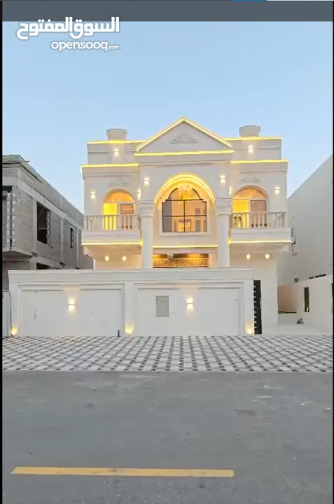 Villa is for sale in Excellent location in Ajman in AL Amerah   including all services with freehold