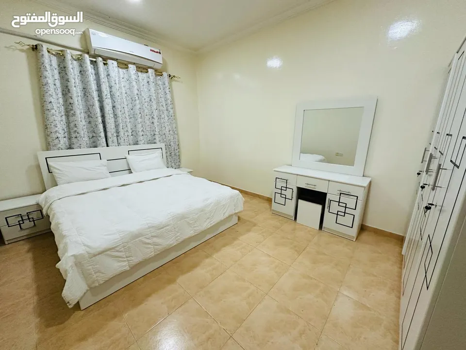 ارقى شقة مفروشة في عجمان المويهات  2  الفرش جديد شامل كافة الفواتير وموقع حيوي