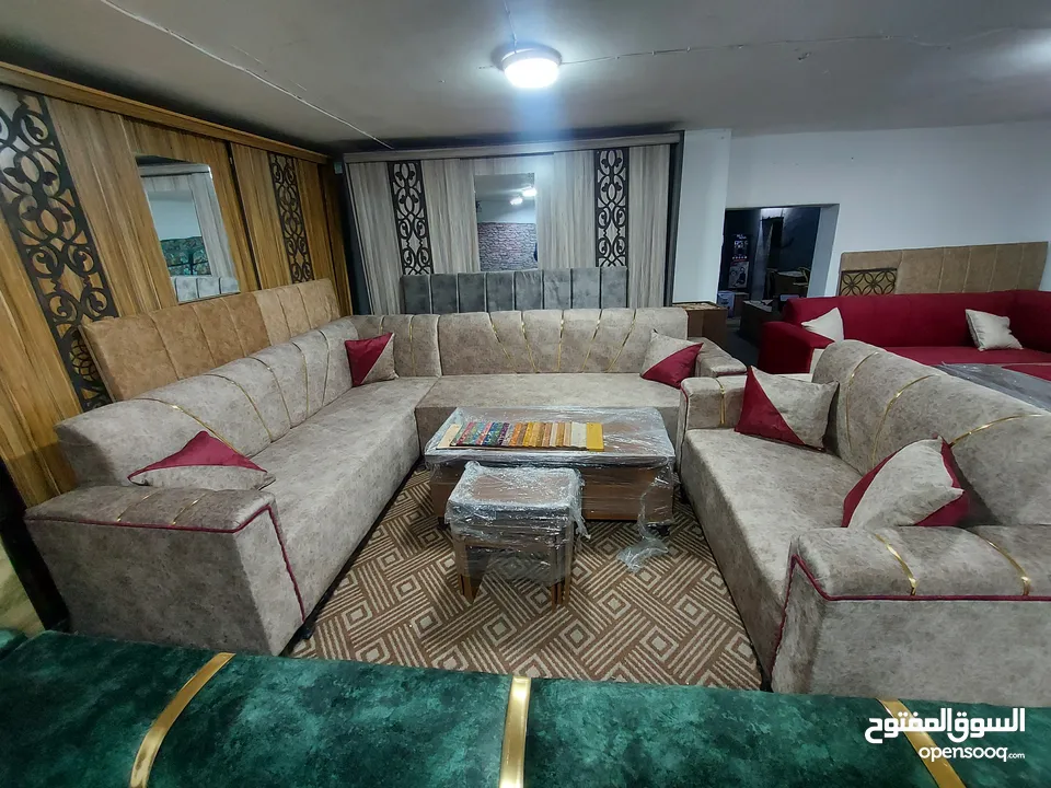 اطقم كنب كورنر جديد عدة الوان