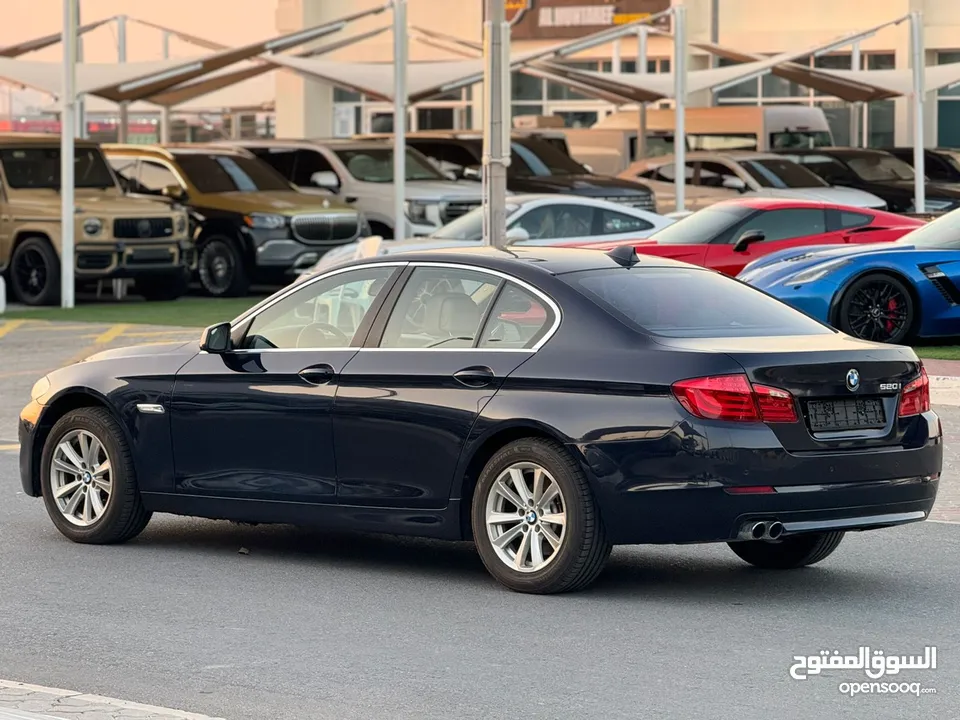 BMW 520i GCC 2013  free accident  perfect condition