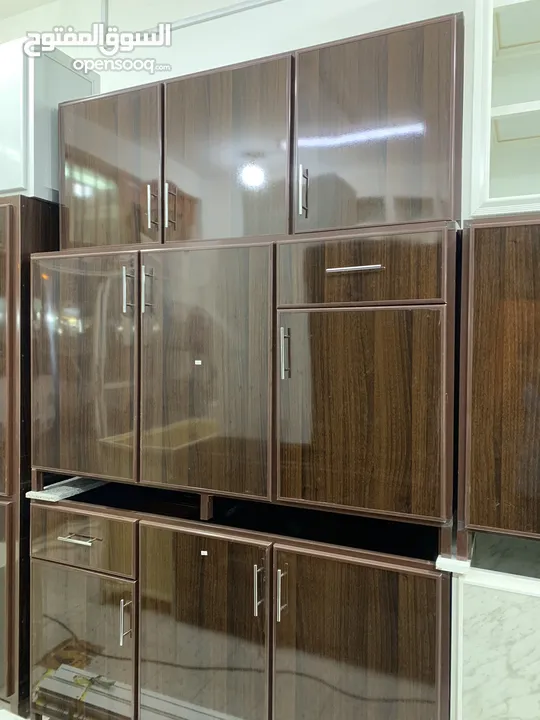 aluminum kitchen cabinet new make and sale خزانة مطبخ ألمنيوم جديدة الصنع والبيع