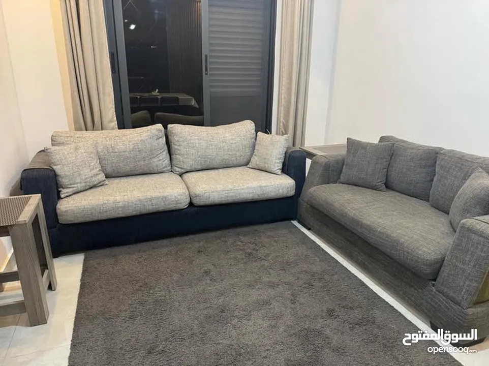 طقم كنبايات للبيع كورنر و وكنباي ثلاثيه