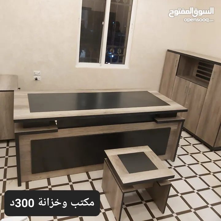 مكتب مدير مع جانبية ادراج وطاولة بسعر منافس والتوصيل مجاني داخل عمان