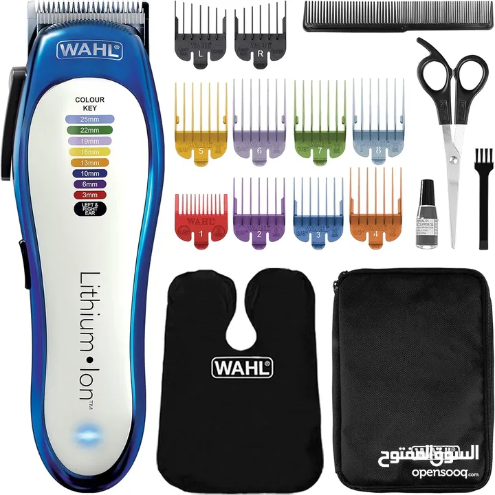 ماكنه حلاقه مميزه من شركة وال الامريكيه اصلي Wahl Colour Pro Cordless Clipper, Lithium Head Shaver